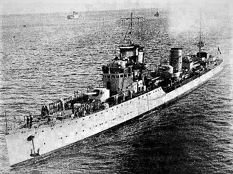 Italian destroyer Antonio Pigafetta