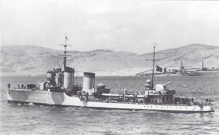 Italian destroyer Francesco Crispi